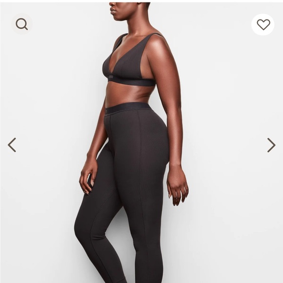 SKIMS Cotton Rib Legging - Black / Soot - Brand New in package - Picture 4 of 9